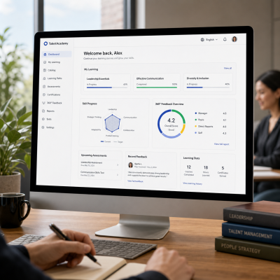 Academy and 360° evaluation in one platform